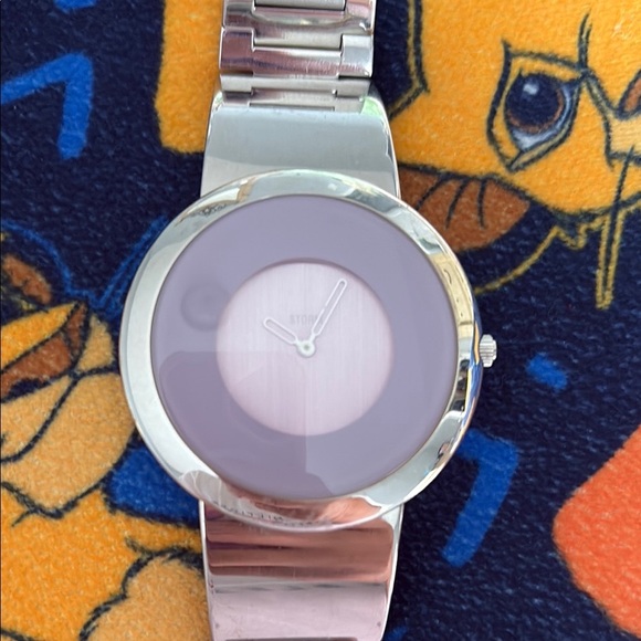 Storm Black and Silver Watch with Minimalist Circular Display - Picture 5 of 5